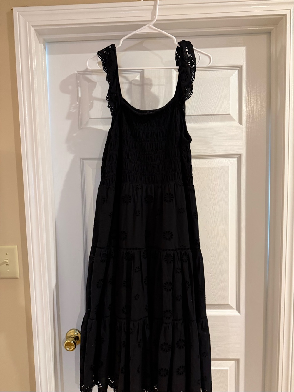 Talbot’s SMOCKED EYELET MIDI DRESS size 14